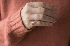 Roodgouden ring Morganiet Trefoil