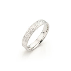 Stoere zilveren ring - Brushed Collectie
