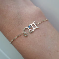 Astrologische armband met sterrenbeeld en North node