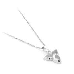 Witgouden hanger Trefoil