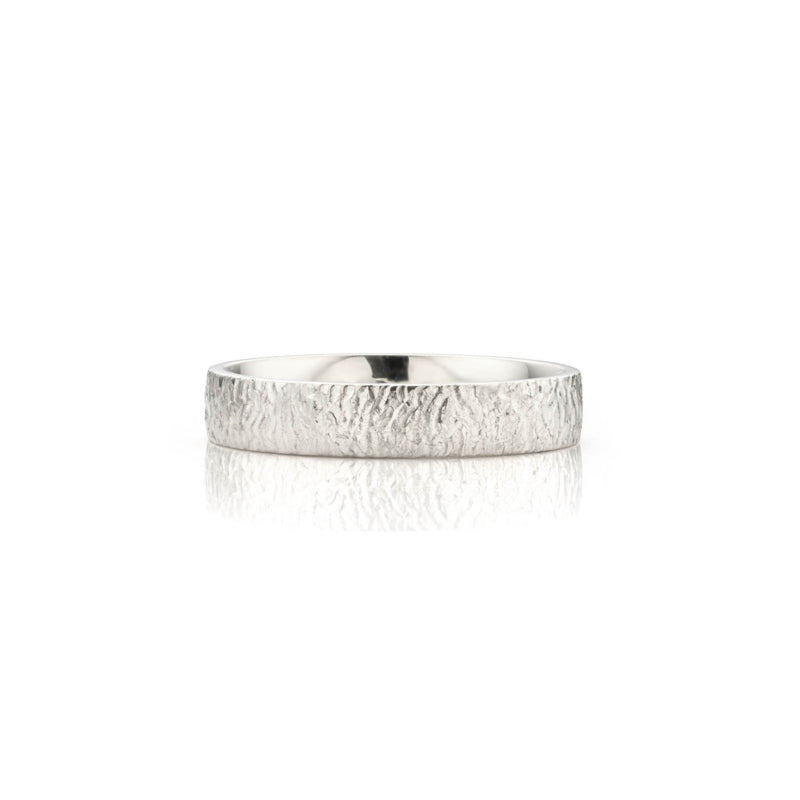 Stoere zilveren ring - Brushed Collectie