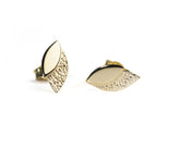 Geelgouden Oorstekers met Bladmotief - Leaves Collectie - 14 Karaat Geelgouden Oorbellen - Sierlijk voor elke dag