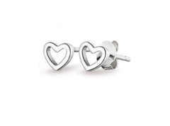 Hartjes oorbellen - Zilveren Oorknopjes voor elke dag - Perfect cadeau van moeder aan dochter