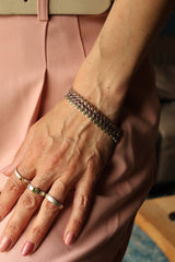 Zilveren Tennisarmband met Groene Peridot - Stijlvolle Damesarmband - Natuurlijke Edelstenen - Geboortesteen Augustus