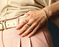 Kleurrijke zilveren sieraden collectie