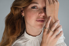 14 Karaat Geelgouden Oorringen met Blaadjes patroon - Leaves Collectie - Sierlijk en Elegant - Handgemaakt Sieraad