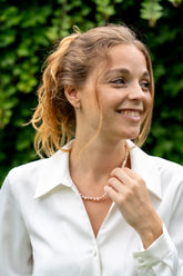 Meerkleurig parelcollier