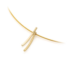 Gouden hanger - Connected Collectie - Sierlijk Gouden Hangertje - 14 Karaat Geelgouden dameshanger