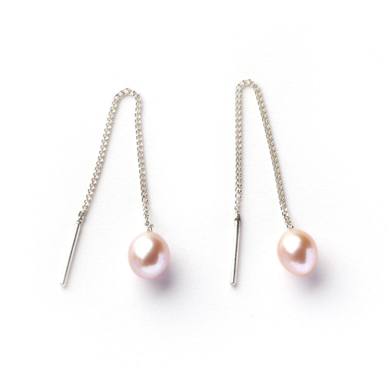 Elegante pareloorbellen - Lichtgewicht en comfortabel met roze parels