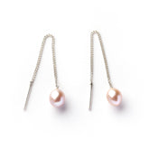 Elegante pareloorbellen - Lichtgewicht en comfortabel met roze parels