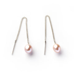 Elegante pareloorbellen - Lichtgewicht en comfortabel met roze parels