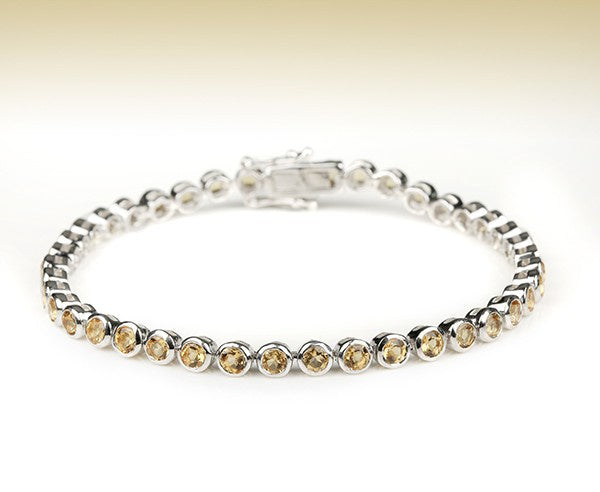 Zilveren tennisarmband Citrien