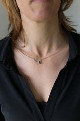 Triple Leaves Collier zilver