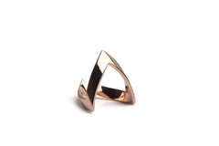 V-ring jaren 80 stijl, maar dan nieuw! - Verkrijgbaar in Zilver, Geelgoud en Roodgoud - Vriendschapsring jaren 80 - Nostalgische Zilveren Ring