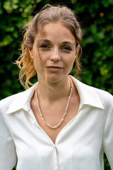 Parelcollier met natuurlijke kleuren